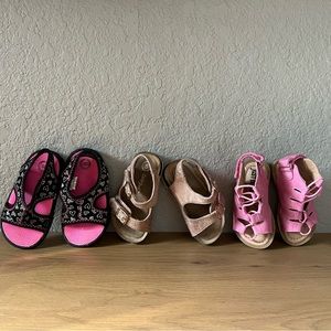 Toddler girl sandal bundle Size 5